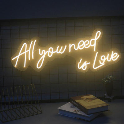 All You Need is love Neon Sign Led - Custom LED Neon Signs - SiniSign.com